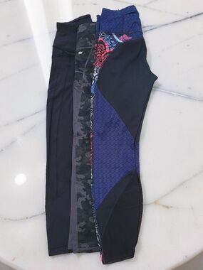 Set Of 3 Athletic Pants - Lululemon, Power Hold, Athleta Size S